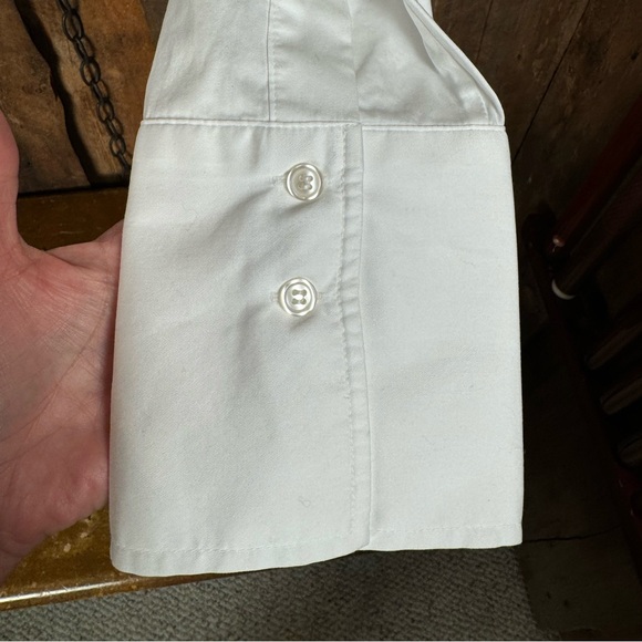 Citizens of Humanity Bea White Cropped Blouse-Size large - Picture 8 of 15